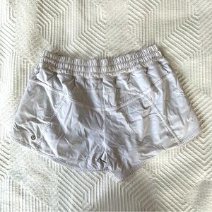 Lululemon White Hotty Hot Low-Rised Lined Shorts